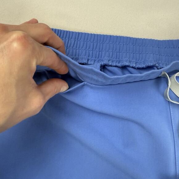 FIGS Yola Skinny Scrub Pant Womens L Blue Nurse Uniform Stretch TW2000R 1356 - Picture 14 of 16